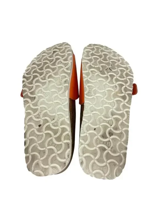 Birkenstock Birkis Catalina Orange Sparkle Anatomical Slide Sandals Size 40 - Picture 6 of 6